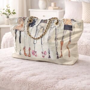 DSW 20 Year of Shoes Anniversary Satin Chain Strap Shoulder Bag NWOT